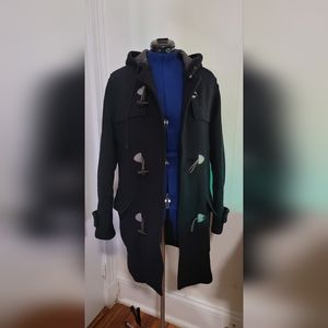 Navy Blue Zara Men's Pea Coat Size Medium